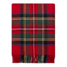 Lambswool Blanket - Stewart Royal Modern Tartan